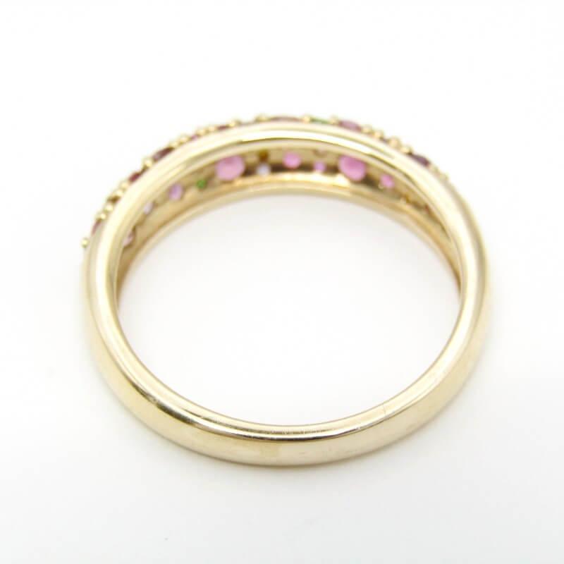 美品 BIZOUX ビズー リング K10YG Bouquet マルチカラージュエル