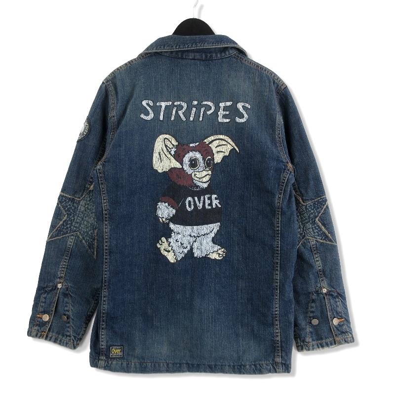 未使用 OVER THE STRIPES オーバーザストライプス デニムブルゾン 