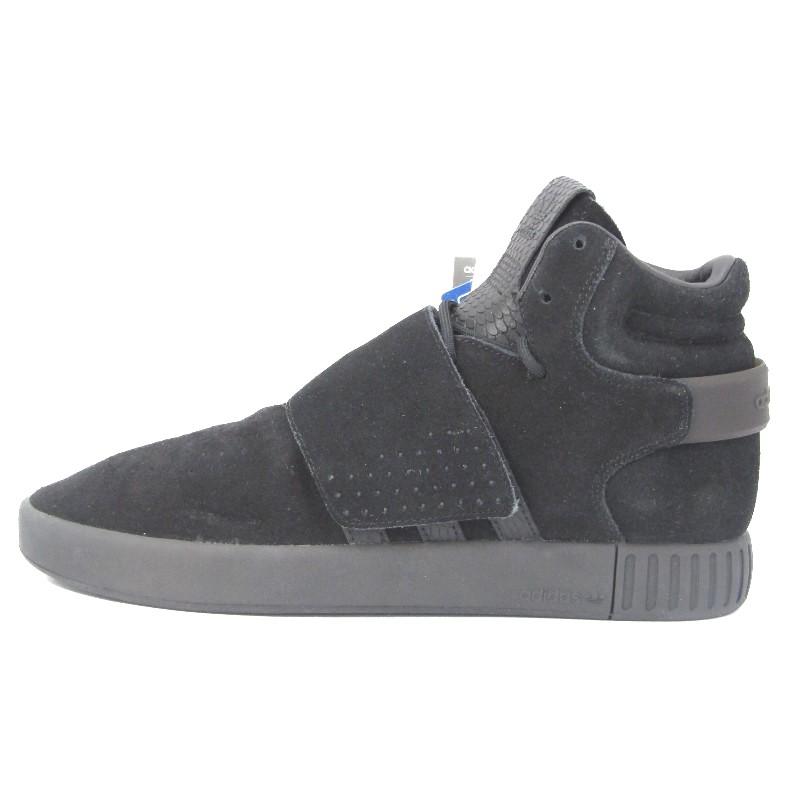 未使用 adidas アディダス TUBULAR INVADER STRAP BY3632 チュブラー インベーダー ストラップ ブラック 26.5cm 箱付スニーカー 中古 35000378｜classic