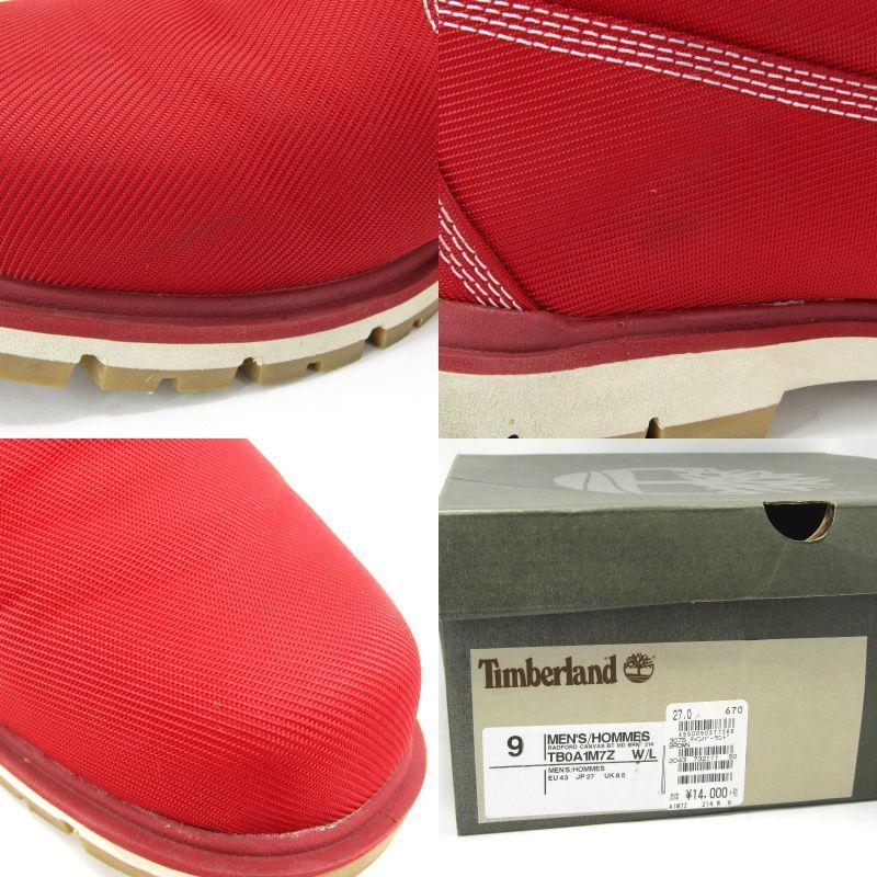 Timberlandレッド キャンバス ハイカット ワークブーツ Amazon | Timberland boots 10061 ティンバーランド ブーツ