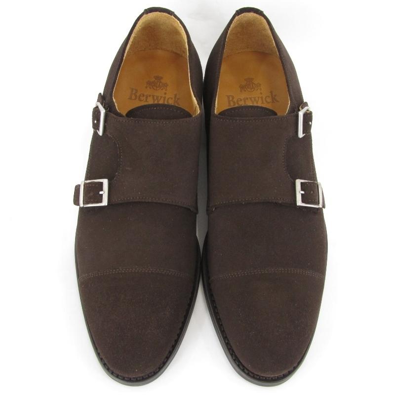 未使用 Berwick バーウィック UK5.5 ダブルモンクストラップ 3637  