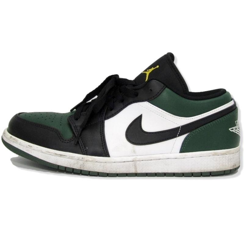 NIKE ナイキ 28cm AIR JORDAN 1 LOW GREEN TOE 553558-371 エア 