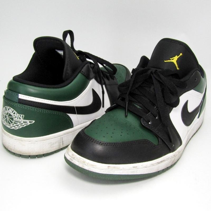 NIKE ナイキ 28cm AIR JORDAN 1 LOW GREEN TOE 553558-371 エア