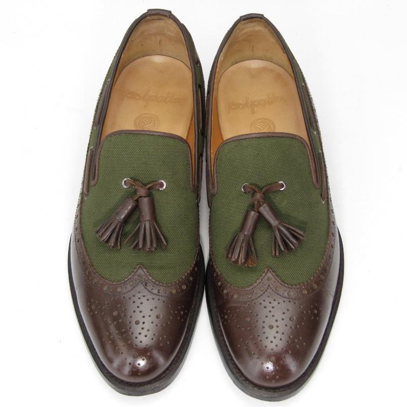 BEAMS F × POLPETTA ポルペッタ 39 ロングウイング コンビタッセル 
