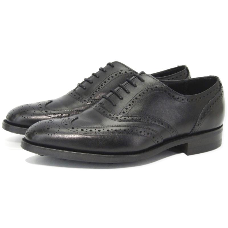 未使用 BARKER バーカー UK6.5F CAP OXFORD BROGUE 4276FW13 カーフ 