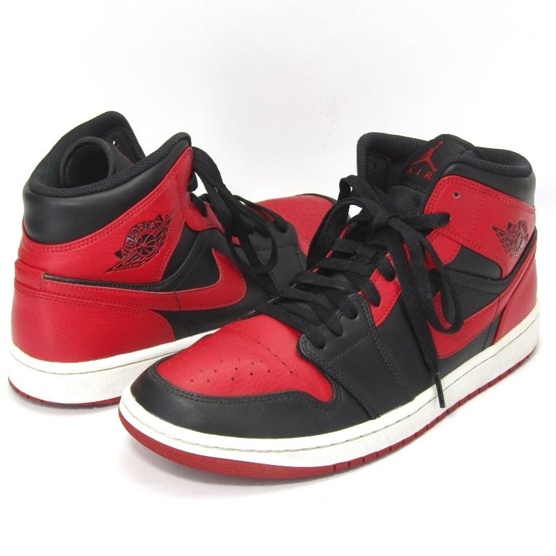 NIKE ナイキ 28.5cm AIR JORDAN 1 MID BRED 554724-074 エア