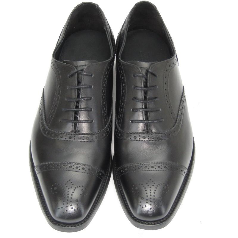 BARKER 4303FW10 UK6F ブラック バーカー 未使用 BARKER バーカー UK6F セミブローグ 4303FW10 カーフ 内