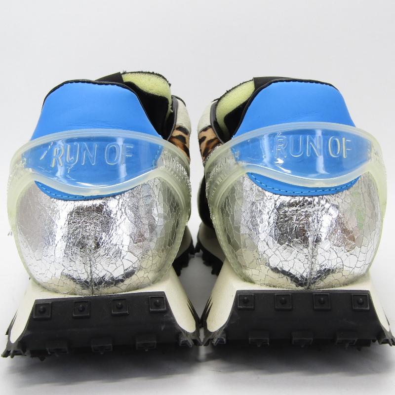 未使用 RUN OF ランオブ 42 SILVER 40050-2 異素材 レザー切替 未使用 RUN OF ランオブ 42 SILVER 40050-2 異素材 レザー切替