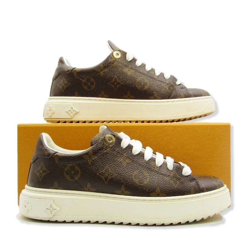 美品 Louis Vuitton ルイヴィトン 37 Time Out Trainers 1A8FJO タイム 