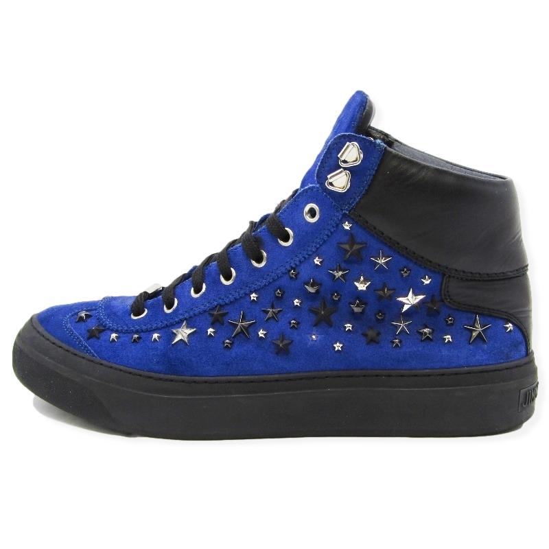 JIMMY CHOO ジミーチュウ 42 ハイカット スタッズスニーカー ミックス