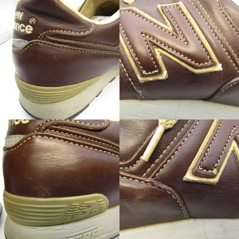 New Balance ニューバランス UK9.5D LM576NB オールレザー 英国製 廃盤 UK製 ランニングシューズ ブラウン BROWN  35002804｜classic｜08