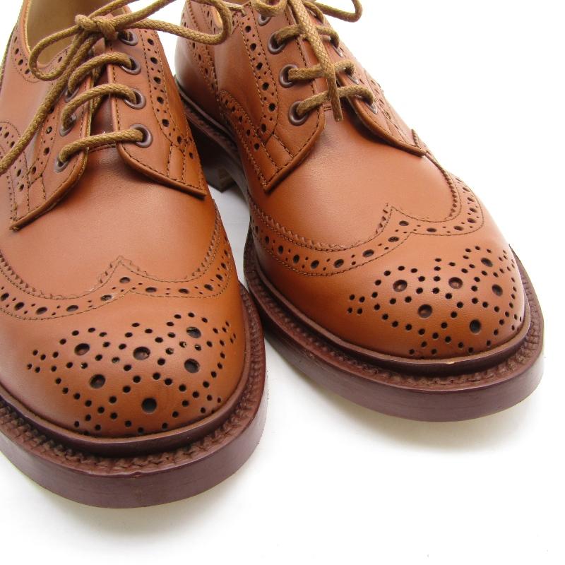 【美品】Trickers BOURTON ダービー UK7 M5633 Tricker's（トリッカーズ） バートン 革靴 trickers BOURTON DAINITE