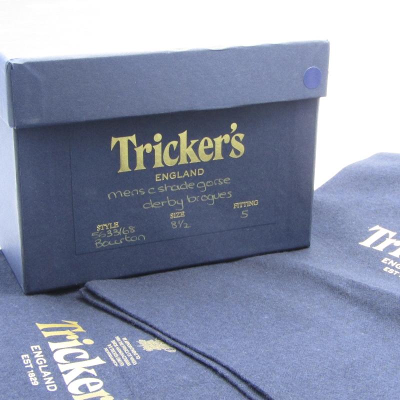 Tricker's トリッカーズ　バートン　UK8.5 Tricker's 未使用 Tricker's トリッカーズ UK8.5 5633/68 BOURTON
