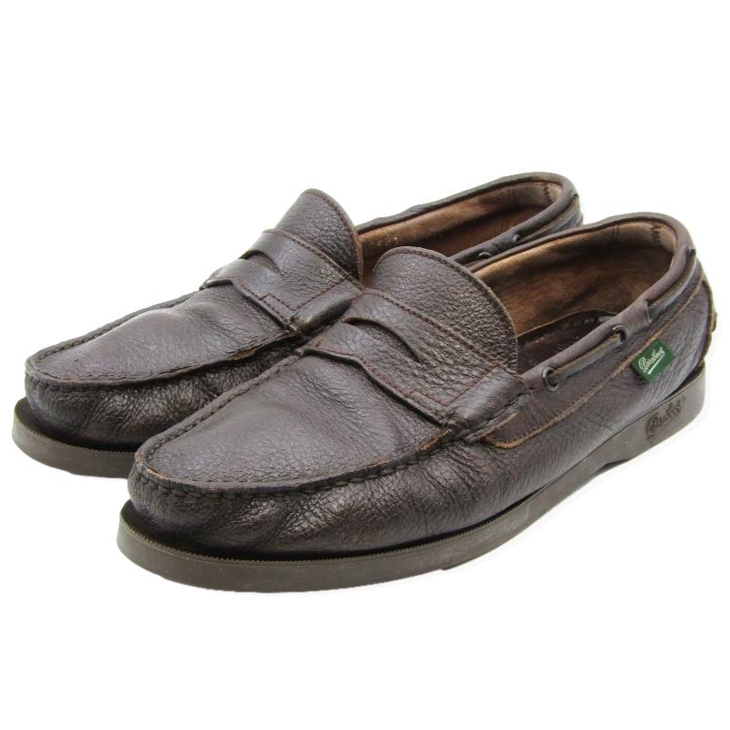 Paraboot × BEAMS パラブーツ UK7.5 デッキシューズ Deerskin Corsica 