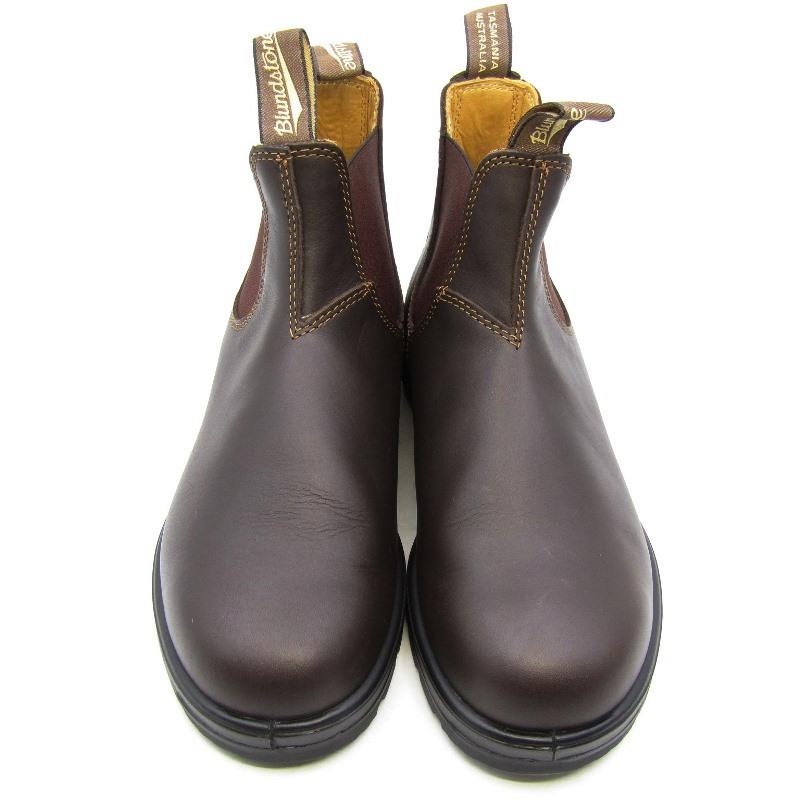 美品 Blundstone ブランドストーン 7 サイドゴアブーツ スムースレザー チェルシーブーツ ダークブラウン WALNUT  35003098｜classic｜02