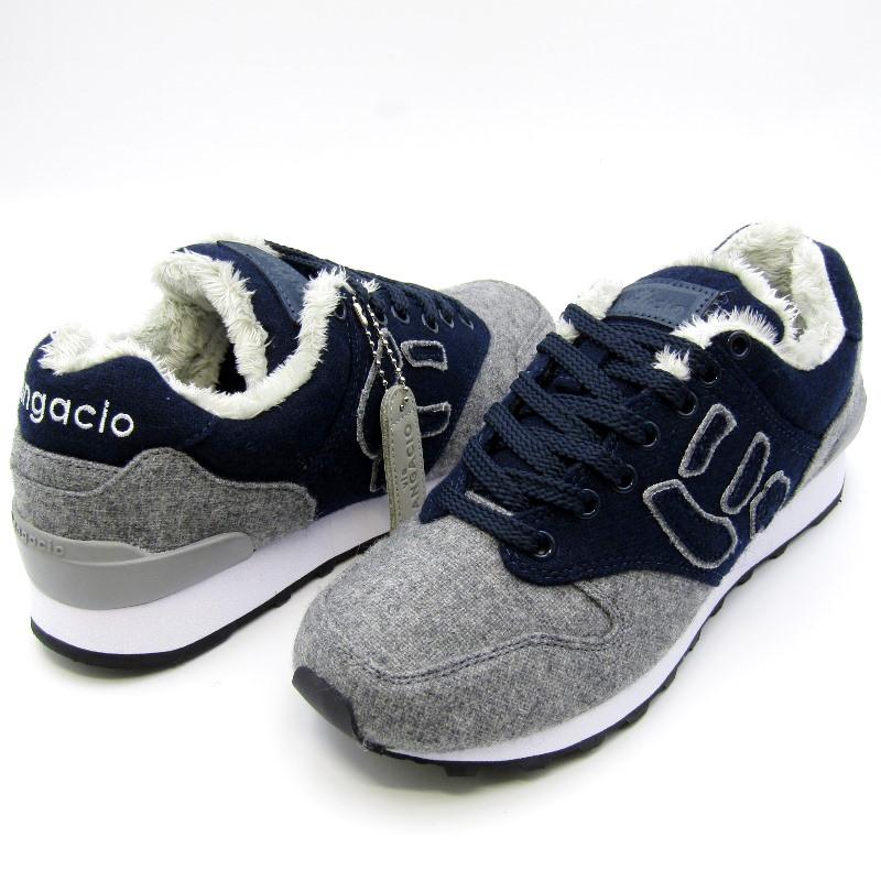 う*ぎ様 via SANGACIO サンガッチョ にゅ～ず スニーカー ツイード 未使用 via SANGACIO ヴィアサンガチオ 24.5cm にゅ〜ず Tweed