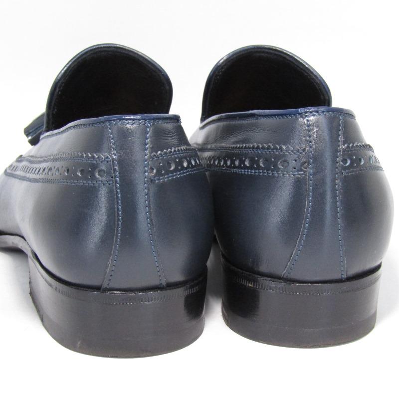 美品 エンツォボナフェ BEAUFOR 6.5 黒 Enzo Bonafe（エンツォ ボナフェ）タッセルローファー【ブラック】国内