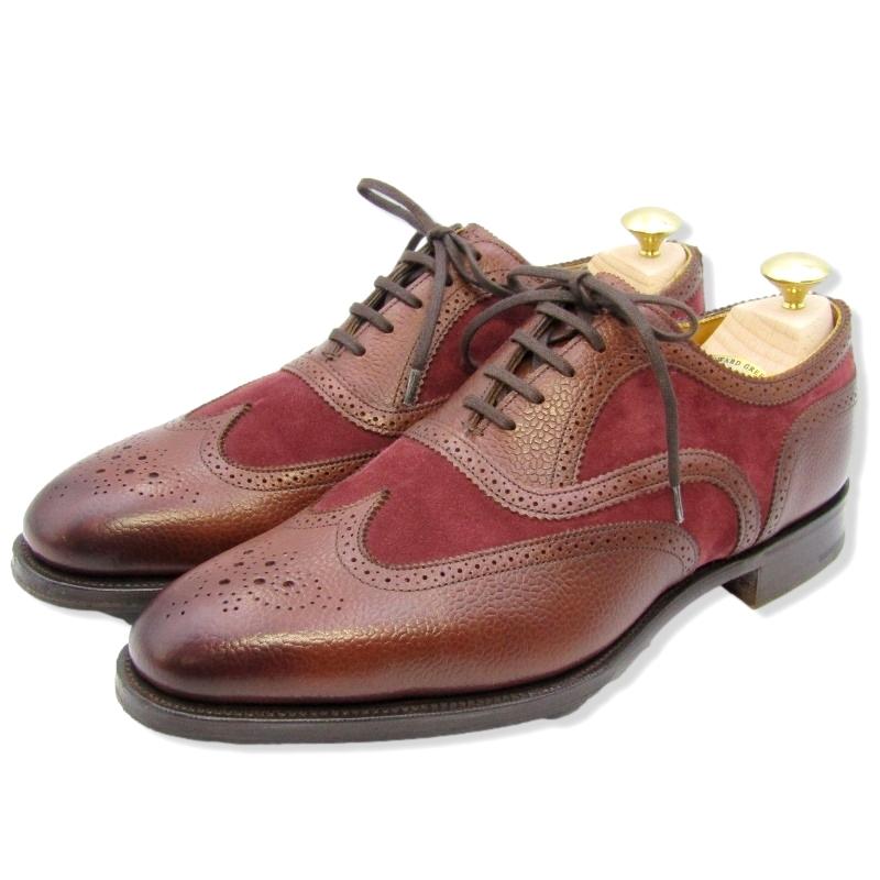 美品 EDWARD GREEN エドワードグリーン UK7.5E ウイングチップ 