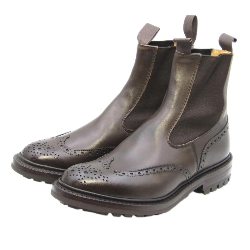 トリッカーズヘンリーサイドゴアブーツグレーUK7.5