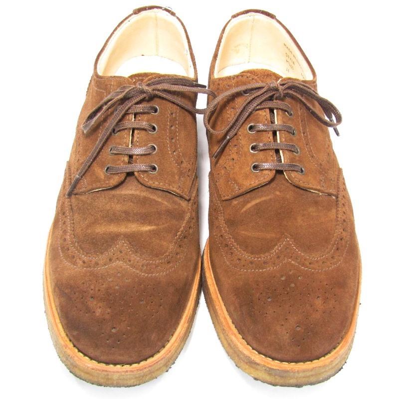 SANDERS hobo × サンダース UK7.5 ウィングチップシューズ HB-F2105 