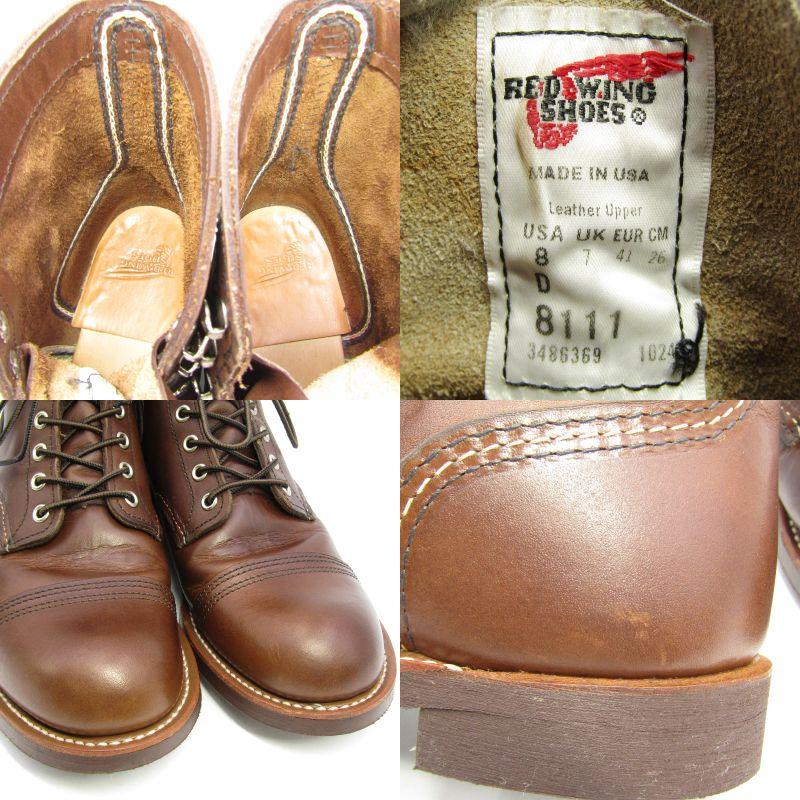 RED WING SHOES（レッドウィング） 美品 REDWING US8D 26cm アイアン