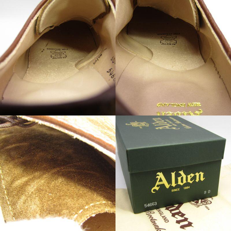 未使用 Alden オールデン US9D 27cm Vチップ 54663 モディファイドラスト 2025AW ドレスラバーソール ブラウン スナフ スエード  35005163 ALDEN（オールデン） 未使用 US9D 27cm Vチップ 54663 モディファイド