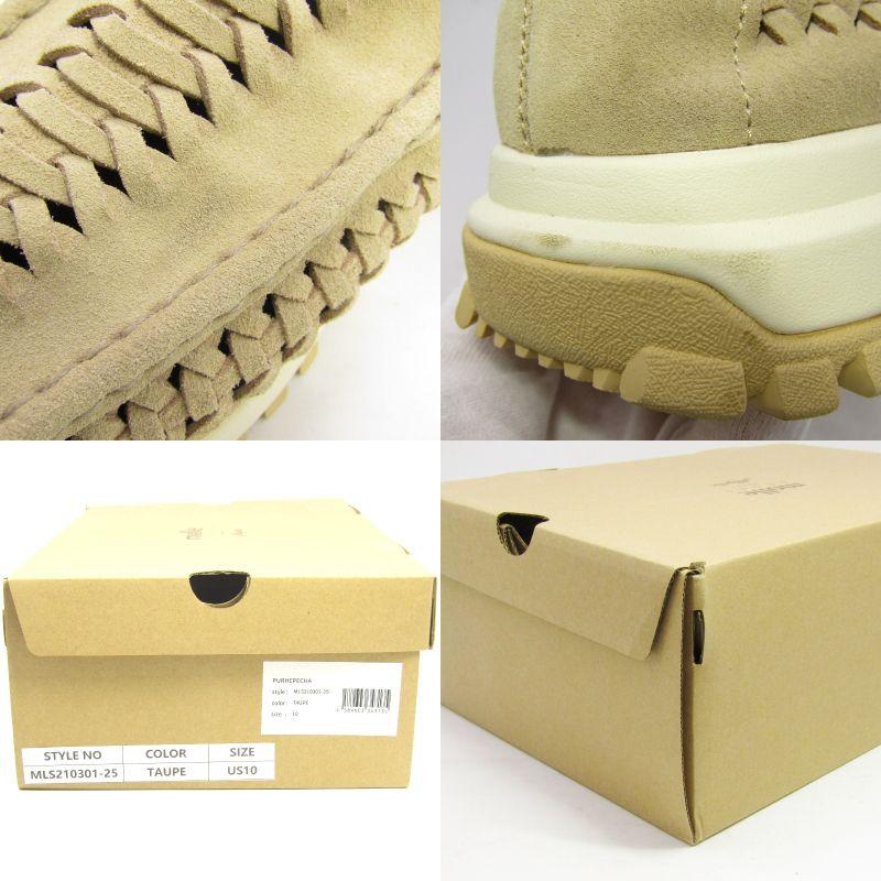 未使用 Nasngwam × molle shoes モールシューズ US10 28cm PURHEPECHA MLS210301-25 ナスングワム ピュレペチャ 牛革 TAUPE  35005451 |  | 08