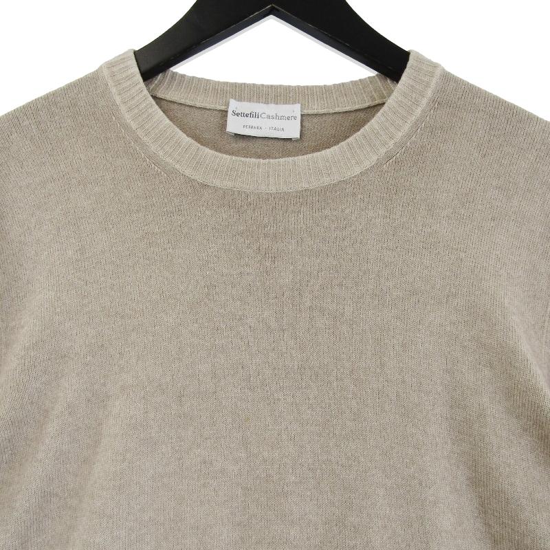 Settefili Cashmere セッテフィーリカシミア クルーネックニット Settefili Cashmere セッテフィーリカシミア クルーネックニット