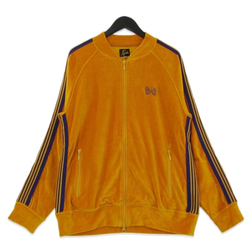 Needles 美品 ニードルズ ベロア トラックジャケット GL220 Rib Collar
