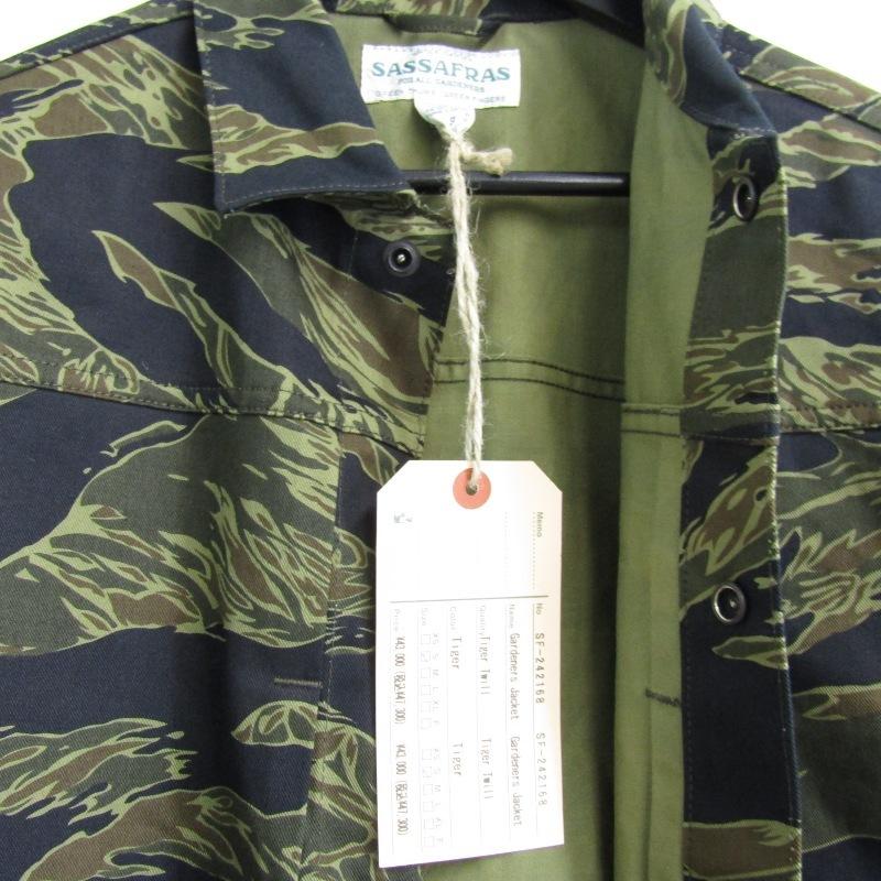 SASSAFRAS ガーデナーベスト フランネル タイガーカモ SASSAFRAS ガーデナーベスト フランネル タイガーカモ SASSAFRAS