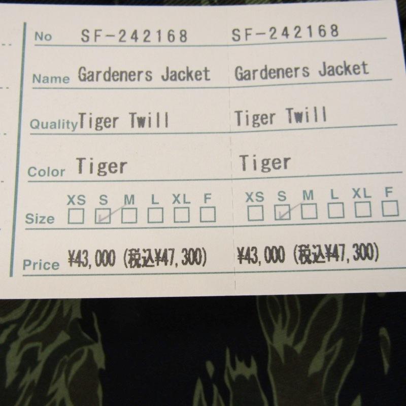 SASSAFRAS 未使用 ササフラス ガーデナージャケット SF-242168