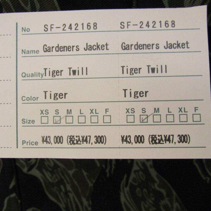 SASSAFRAS（ササフラス） 未使用 ガーデナージャケット SF-242168