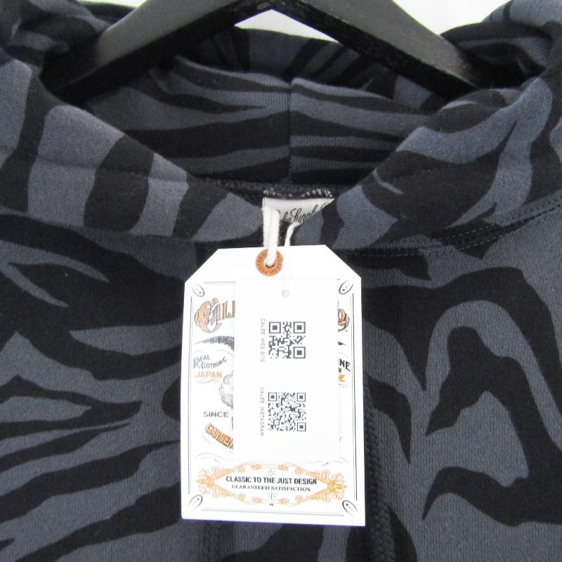 CALEE　キャリー　オーバーオール　L　ブラック CALEE/キャリー×OVERLAND/オーバーランド SPIDER PATTERN POUCH