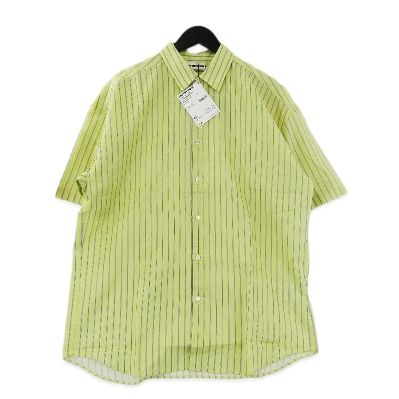 未使用 SOFTHYPHEN ソフトハイフン COTTIN LINEN STRIPE S/S