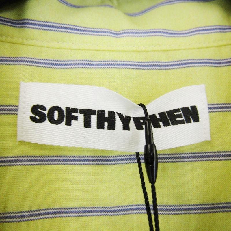 未使用 SOFTHYPHEN ソフトハイフン COTTIN LINEN STRIPE S/S