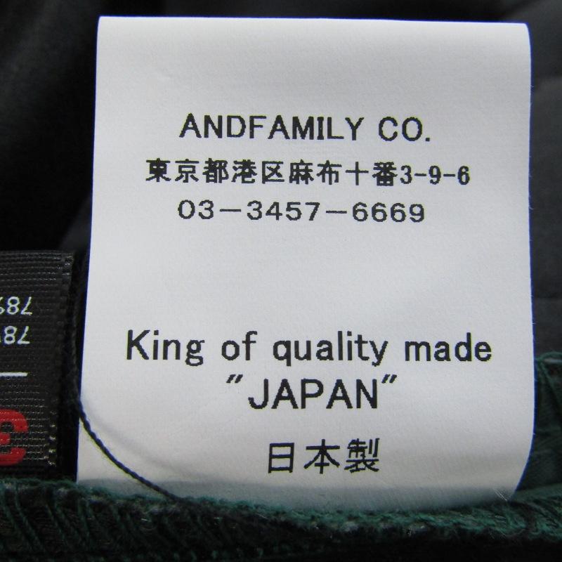 未使用 ANDFAMILYS アンドファミリー QUILTING WORK JACKET JK-2411794