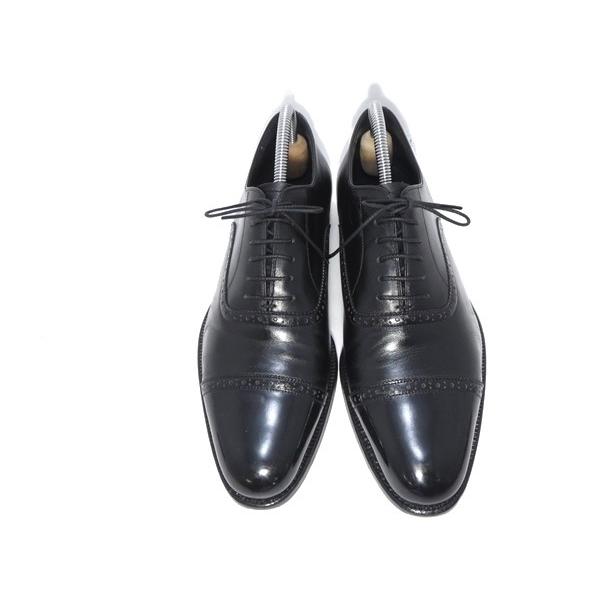 BURBERRY バーバリー キャップトゥ シューズ 革靴 セミブローグ BURBERRY バーバリー キャップトゥ シューズ 革靴 セミブローグ