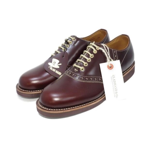 未使用 GLADHAND × REGAL グラッドハンド リーガル サドルシューズ 26cm ダークブラウン シューズ ブーツ【中古】40005032