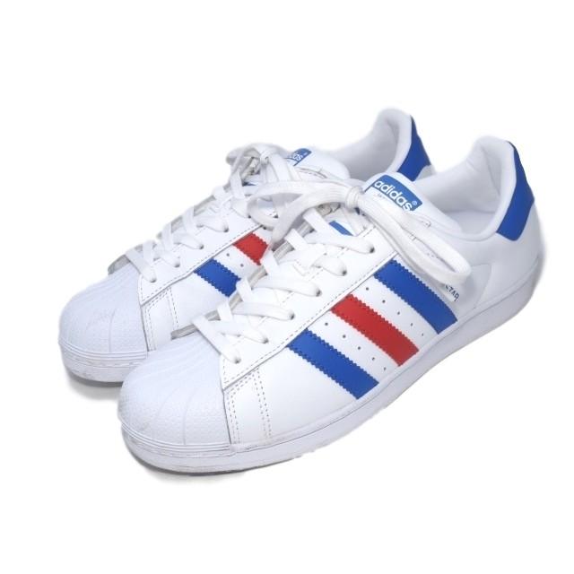 良品 adidas アディダス SUPERSTAR スーパースター BB2246 白 青 良品 adidas アディダス SUPERSTAR スーパースター BB2246 白 青