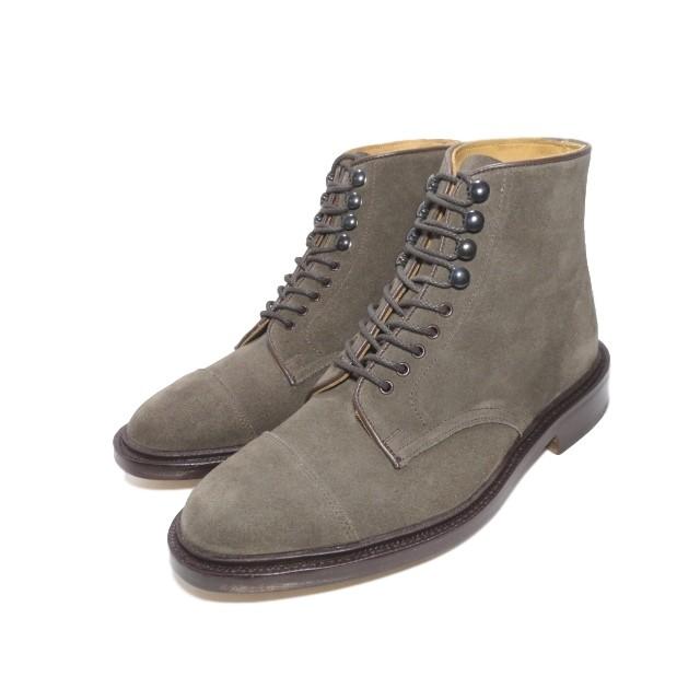 未使用 Tricker's トリッカーズ M7624 キャップトゥ ブーツ グレー スエード 7 箱付ブーツ【中古】40005267  :40005267:クラシック - 通販 - Yahoo!ショッピング