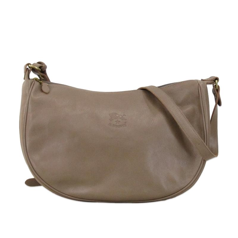 IL BISONTE 未使用 イルビゾンテ 三日月2WAYレザーショルダーバッグ 