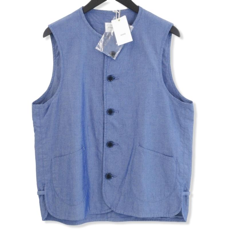 未使用 ARAN アラン VEST DUNGAREE ダンガリー ベスト 日本製 奈良 