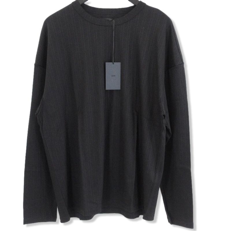 新古品 JUHA レザー プルオーバー Tシャツ トップス ブラック ユハ