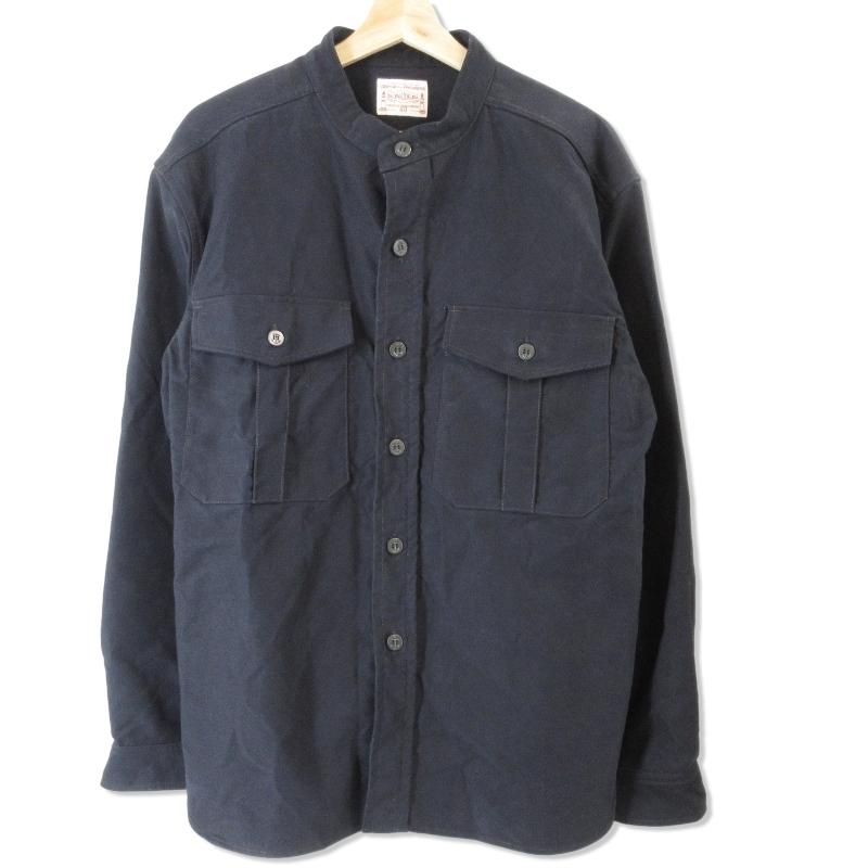 BONCOURA ボンクラ 長袖 バンドカラーシャツ CPO ワークシャツ シャツ 