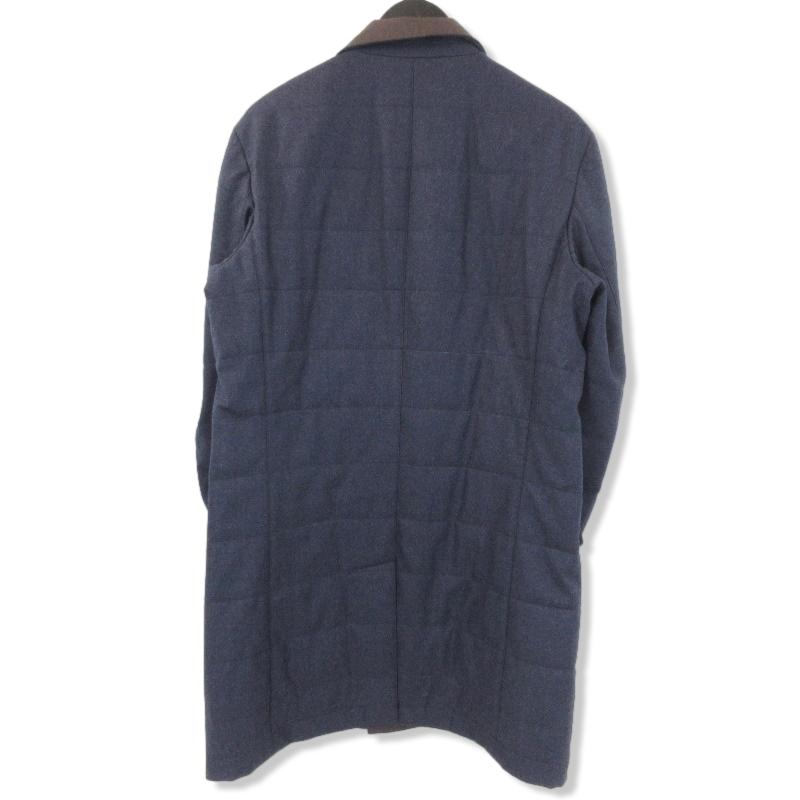 美品 DORIANI ドリアーニ ウール コート リバーシブル 中綿 ナイロン