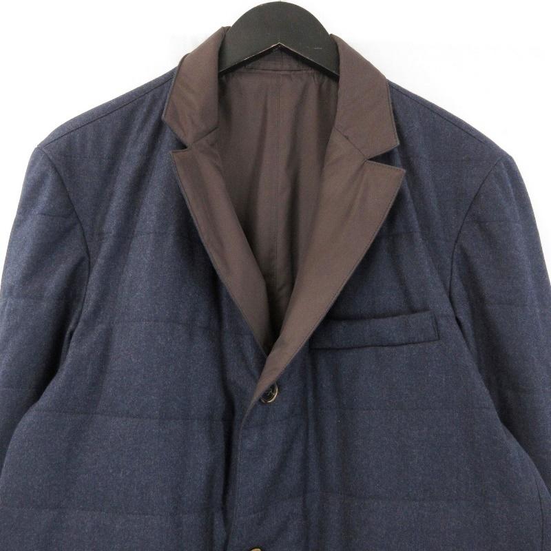 美品 DORIANI ドリアーニ ウール コート リバーシブル 中綿 ナイロン