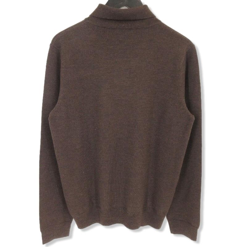 A.P.C. アーペーセー 長袖ニットポロシャツ 24216-1-85882 ウール 2釦 