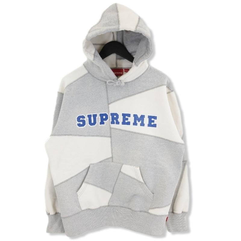 美品】クリーニング済 supreme ヴィンテージ加工 パッチワークパーカー-