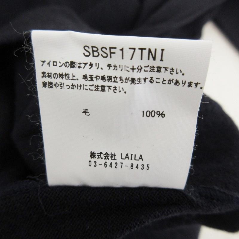 seven by seven ウール100% ハイゲージニット　ブラック 未使用 SEVEN BY セブンバイセブン TURTLENECK SBSF17TNI