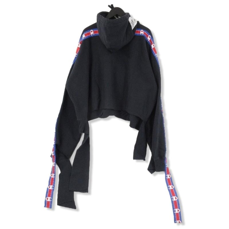 ヴェトモン　チャンピオン　リバースウィーブ　サイドテープパーカー VETEMENTS × Champion ヴェトモン チャンピオン サイドテープ